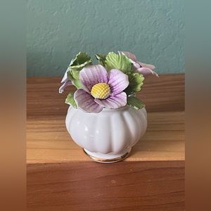 Royal Adderley England Floral Bone China Mini Flower Porcelain Bouquet 4”